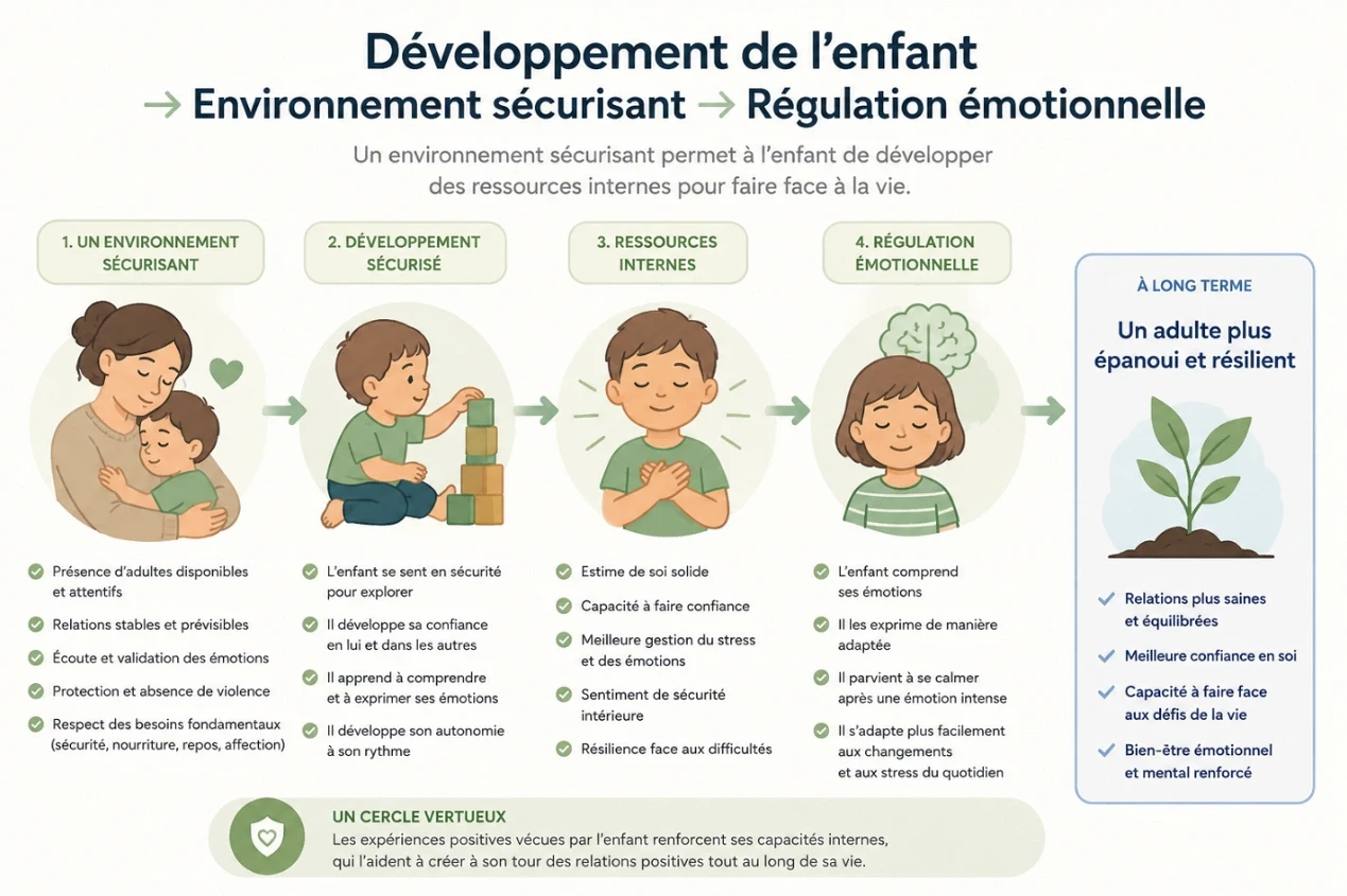 Traumatisme Complexe : Régulation émotionnelle de l'enfant dans un environnement sécurisant